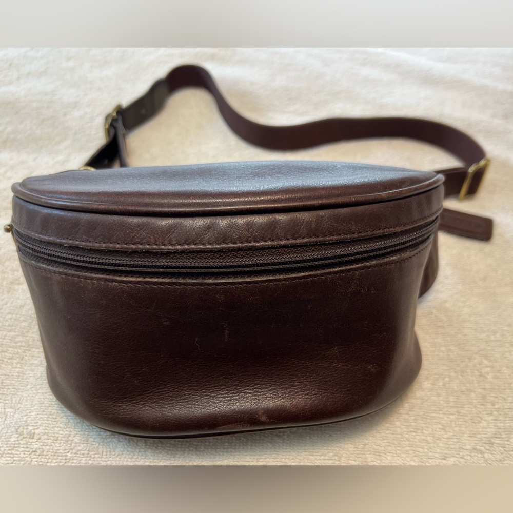 Vintage Coach Men's Leather Belt Bag - Dark Brown